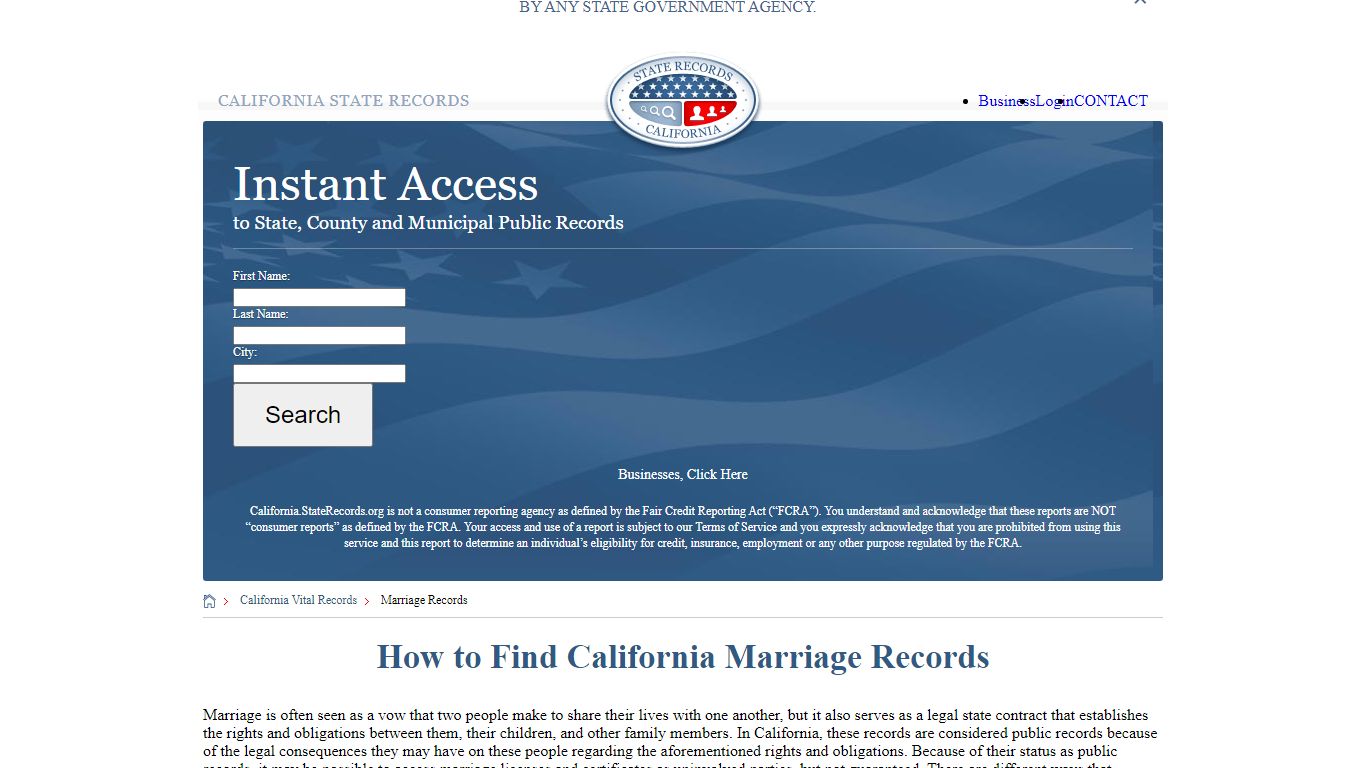 How to Find California Marriage Records